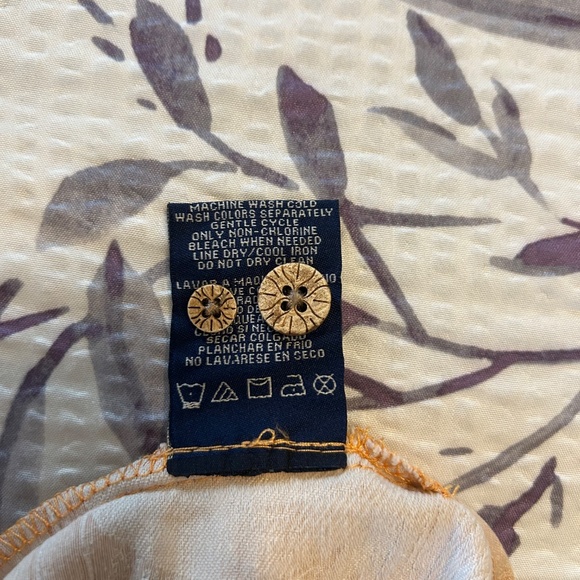 Men's Caribbean Joe XL Button Down Shirt 100% Silk - Picture 6 of 6